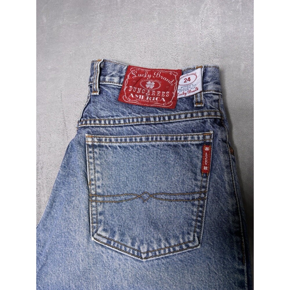 Vintage Lucky Brand USA Made Womens Jeans 12/31 Relaxed Fit Straight Leg Y2K